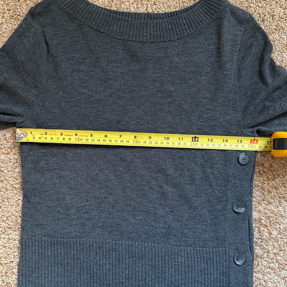 Chelsea28 Detailed Button Pullover, gray, S - Picture 7 of 11